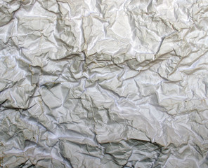 Crumpled white paper background