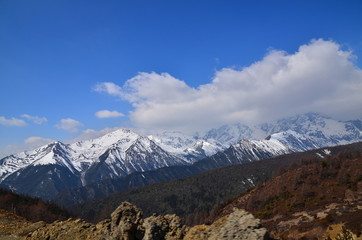 Himalayas Mountan Range in Yunnan, China