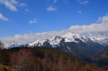 Himalayas Mountan Range in Yunnan, China