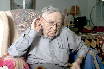 senior man making gesture