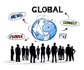 Group of Diverse Busiiness People Global Communication