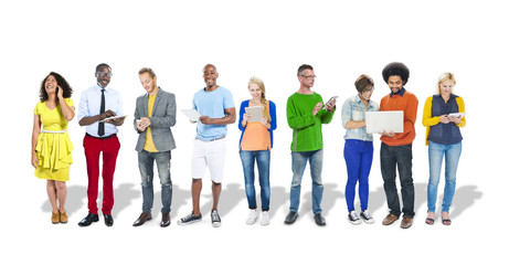 Fototapeta premium Business People Using Digital Devices
