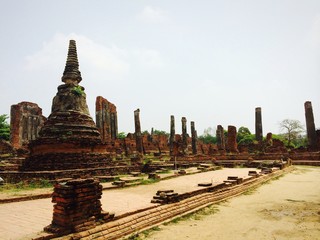 Ancient pagoda Wat phra sri sanphet  Grade reader 