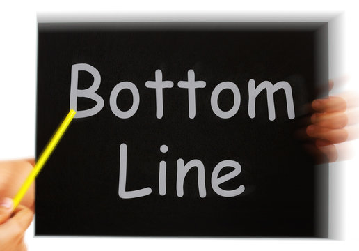 Bottom Line Message Means Net Earnings Per Share