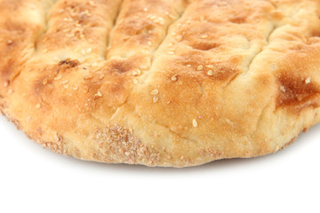 Pita bread isolated on white