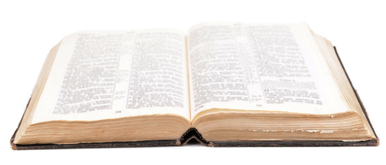 Obraz premium Old book isolated on white