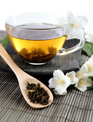 Jasmine tea on table