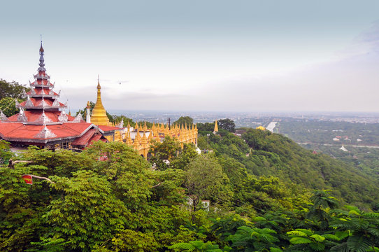 Mandalay Hill In Myanmar