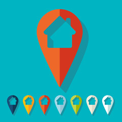 Flat design: pointer