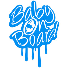 Baby On Board Boy Design