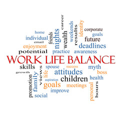 Work Life Balance Word Cloud Concept