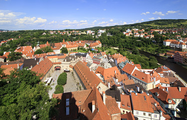 Fototapeta na wymiar Cesky Krumlov Castle in the Czech Republic.