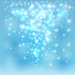 Blue background with stars