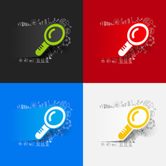 Drawing business formulas: magnifier