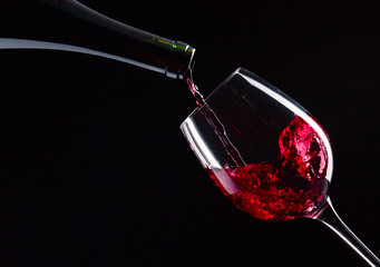Panele Szklane  czerwone wino