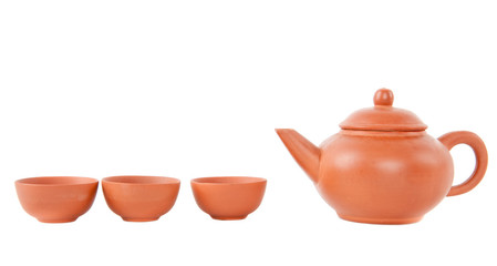 Clay teapot