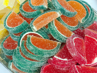 Colorful jelly sweets