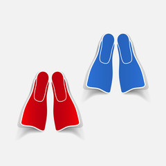 realistic design element: flipper