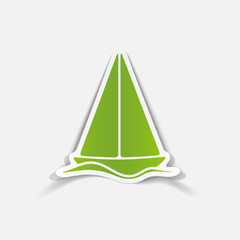 realistic design element: sailboat