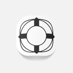 realistic design element: lifebuoy
