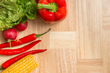 Fresh vegetable background