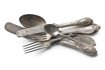 set of vintage cutlery