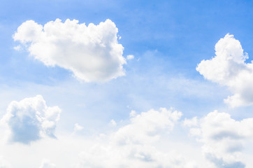 Obraz na płótnie Canvas Cloud on blue sky