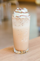 Mocha coffee frappe