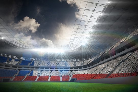 Composite image of digitally generated chile national flag