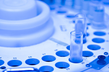Blood tubes in the laboratory