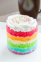Rainbow cakes
