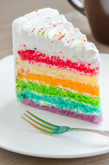 Rainbow cakes