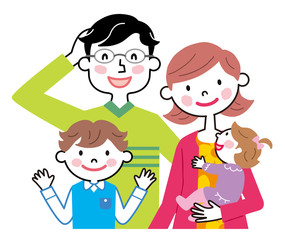 家族　バストアップ