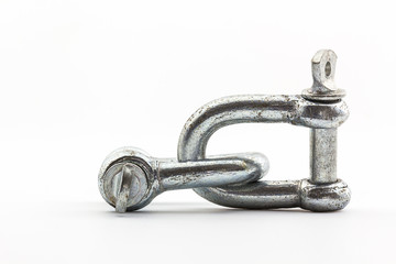 Obraz premium Steel hardware for fitting electrical cable.