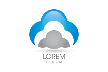 Vektör Logo Bullut ve İnsan