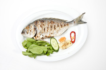 grilled gilthead bream