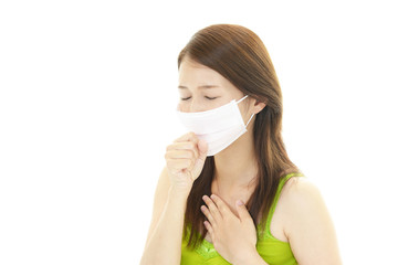 風邪にり患した女性