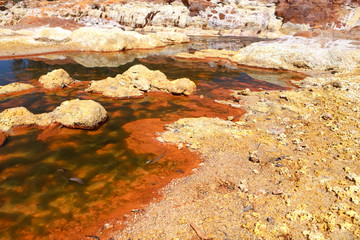 acidic river Tinto in Andalusia, Spain