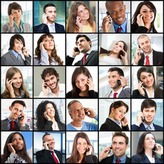 People talking on the phone