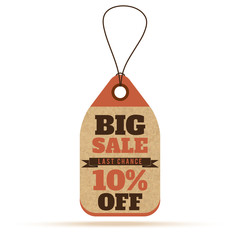 Price tags in vintage style