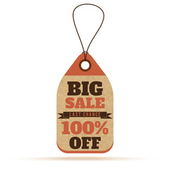 Price tags in vintage style