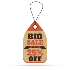 Price tags in vintage style