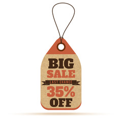 Price tags in vintage style