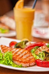 salmon steak