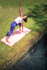 yoga in park