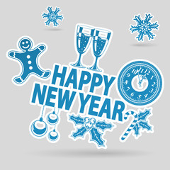 New Year Sticker