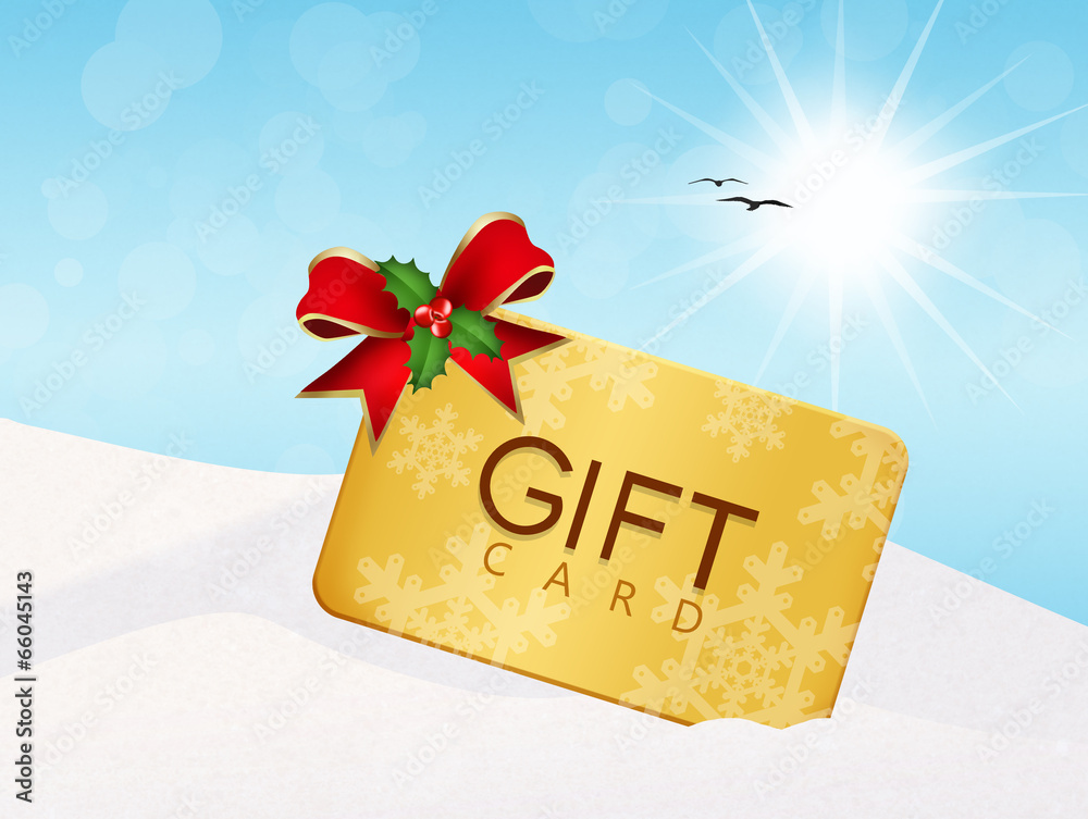 Poster gift card