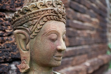Vintage image of  Buddha statue