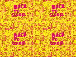 seamless school pattern