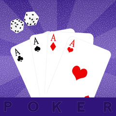 illustration of poker